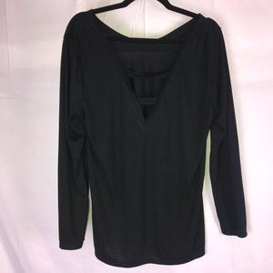 Athleta Black Long Sleeve Top